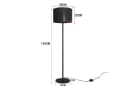 ZMH Stehlampe Modern Stoffschirm E27 Fassung 144 cm Bild 3