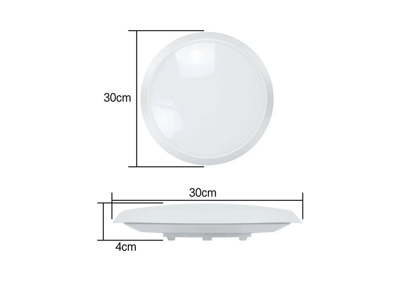 ZMH LED Deckenleuchte mit Bewegungsmelder Innen Deckenlampe 15W Flurlampe 4000K Neutralweiß - Bild 4