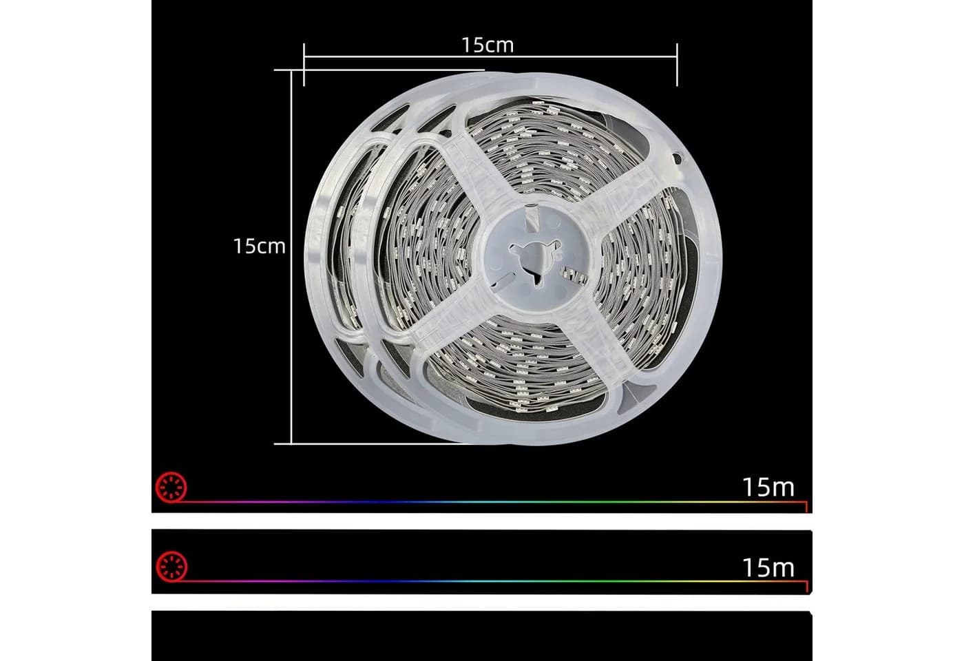 ZMH LED-Streifen RGB mit App & Fernbedienung, 2-flammig, Music Sync - Bild 4