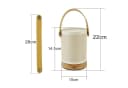ZMH LED Tischleuchte Nachttischlampe Touch Dimmbar Kabellos USB Bild 4