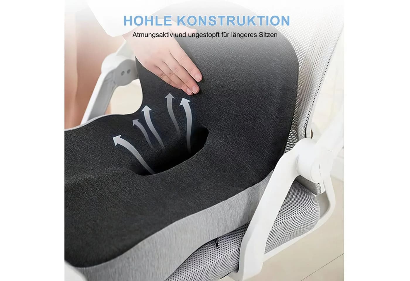 Refined Living Sitzkissen Ergonomisch Bürostuhl Orthopädisch Memory-Schaum - Bild 5