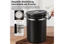 Refined Living Kaffeedose 2800 ml Luftdicht Edelstahl Schwarz Bild 4