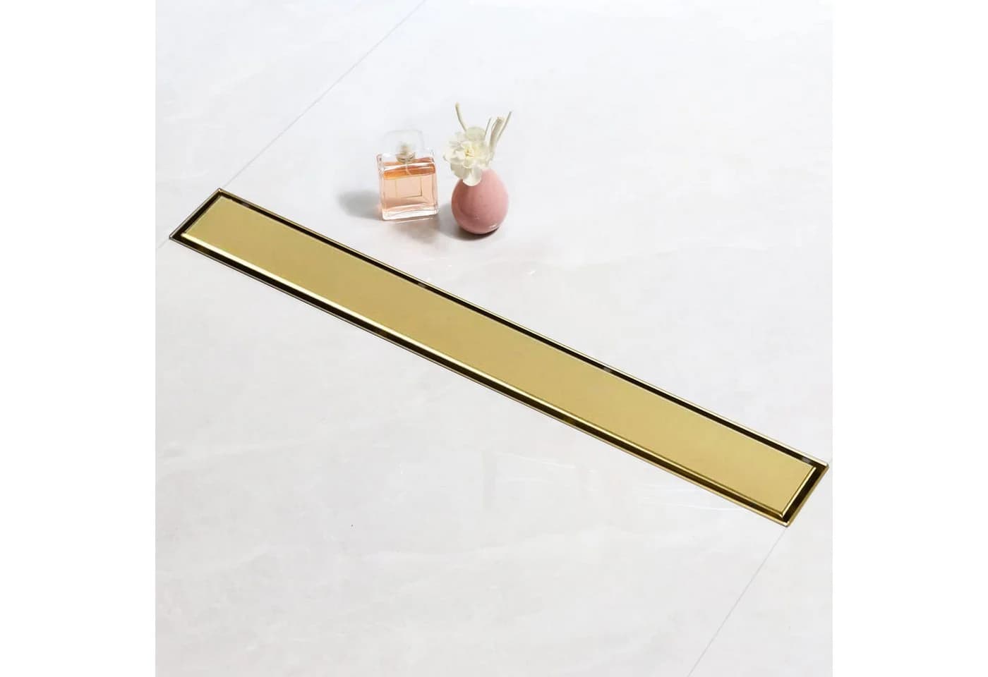 SaniteModar Duschrinne Gold Befliesbar Edelstahl Extra Flach - Bild 2
