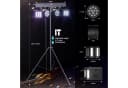 ZonQoonz Discolicht 60W LED-Lichtshow-Set Schwarz mit Halterung und Tragetasche Bild 3