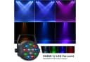 ZonQoonz Discolicht 60W LED-Lichtshow-Set Schwarz mit Halterung und Tragetasche Bild 4