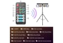 ZonQoonz Discolicht 60W LED-Lichtshow-Set Schwarz mit Halterung und Tragetasche Bild 5