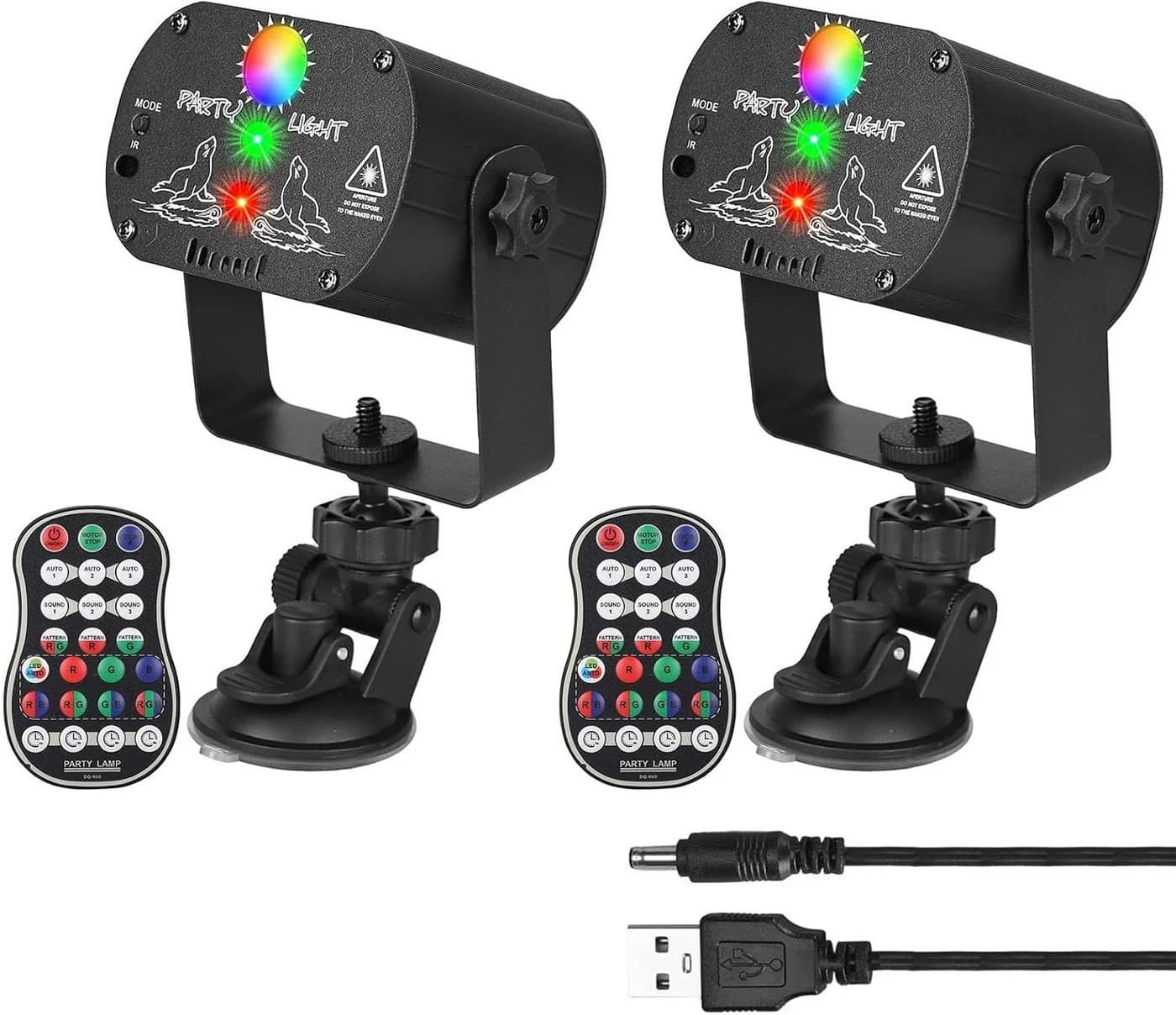 ZonQoonz Discolicht DJ-Disco-Partybeleuchtung RGB-LED-Laserlicht - Bild 2