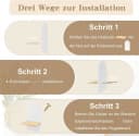 SURFOU Deko-Wandregal 2 Stück Holz Boho Wanddeko Holzregal Wand Bild 3