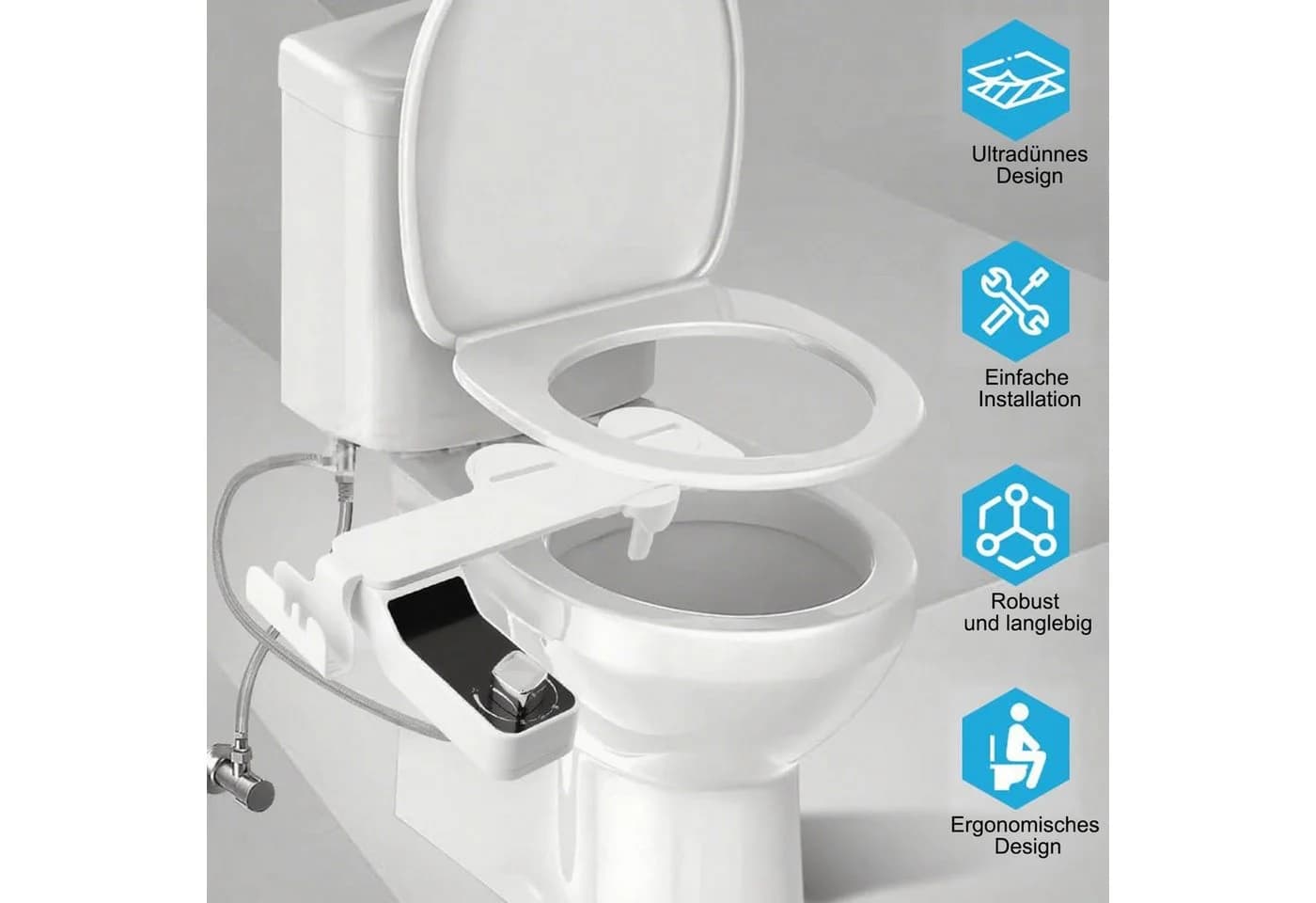 SURFOU Bidetarmatur Bidet Einsatz Weiß - Bild 3