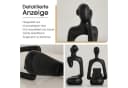 SURFOU Denker Statue 3 Stück Schwarz Abstrakte Kunst Skulptur Bild 4