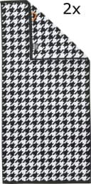 DONE. Handtuch Set Daily Shapes Bird Schwarz Weiß 2-tlg Jacquard Bild 1