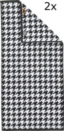DONE. Handtuch Set Daily Shapes Bird Schwarz Weiß 2-tlg Jacquard Bild 2