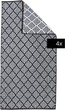 DONE. Daily Shapes Boho Duschtuch Schwarz-Weiß Jacquard-Walkfrottier Bild 2