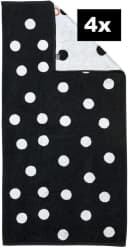 DONE. Duschtücher DAILY SHAPES Schwarz Jacquard-Walkfrottier Bild 1