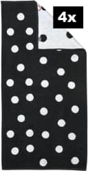 DONE. Duschtücher DAILY SHAPES Schwarz Jacquard-Walkfrottier Bild 2