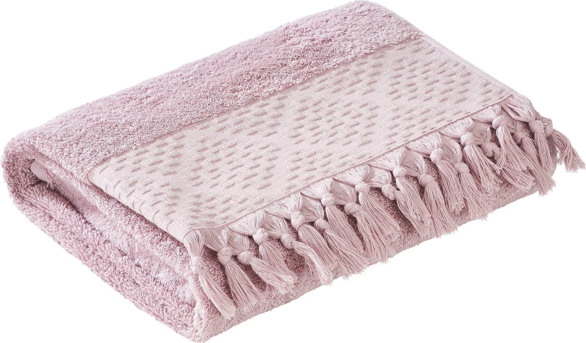 DONE. Duschtuch Provence Bohéme Altrosa Walkfrottier