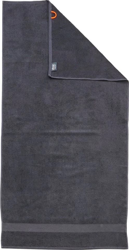 DONE. Deluxe Badetuch Anthrazit 70x140cm Zwirnfrottee