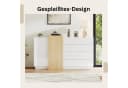 SeedWave Sideboard Weiß Modern mit 4 Schubladen und 4 Fächern Bild 1