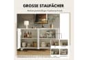 SeedWave Sideboard Modern Grifflos Weiß Bogenförmiges Design Bild 3