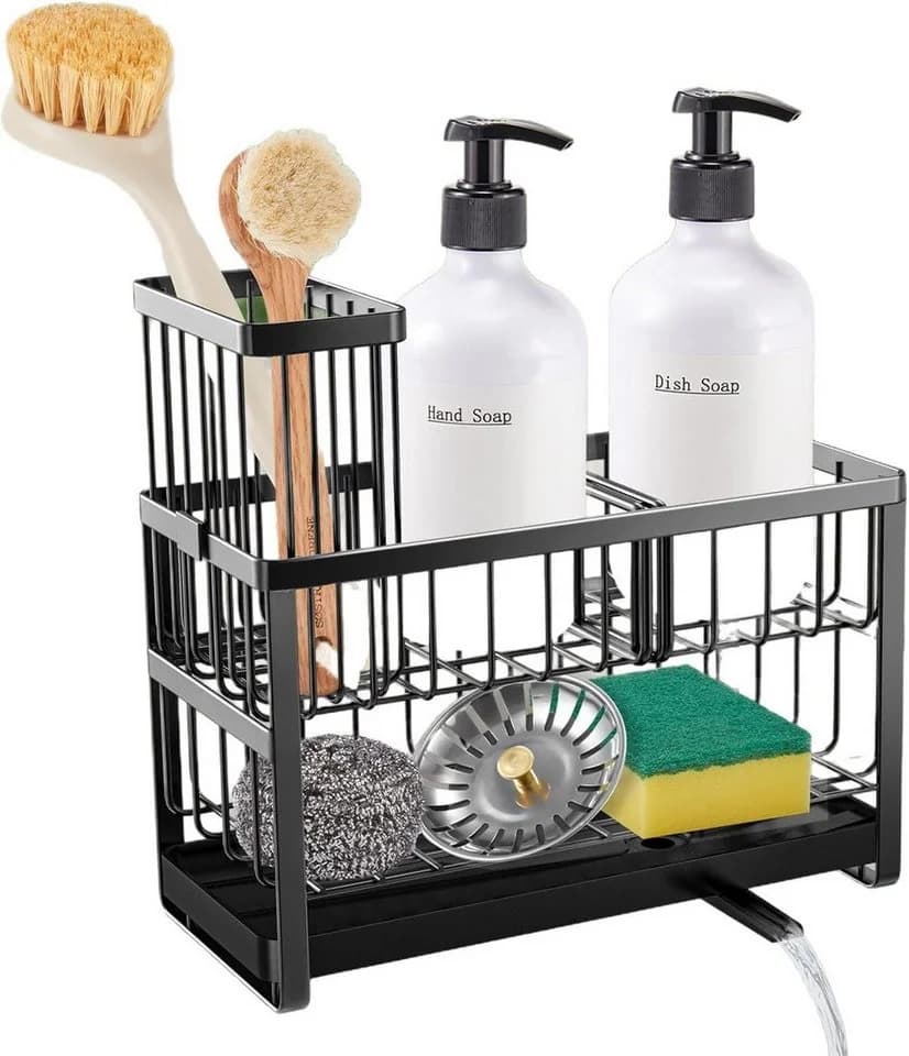 Refined Living Küchenorganizer-Set 2-stufig Schwarz - Bild 2
