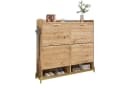Refined Living Schuhschrank 4-Türen Holzoptik Gold Bild 2
