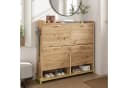 Refined Living Schuhschrank 4-Türen Holzoptik Gold Bild 4