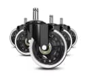 Refined Living 5x Leise Bürostuhlrollen 11mm Universal Hartbodenrollen Bild 1