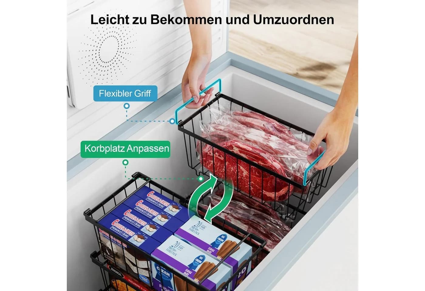 Stapelbare Aufbewahrungsbox aus Draht - Bild 4