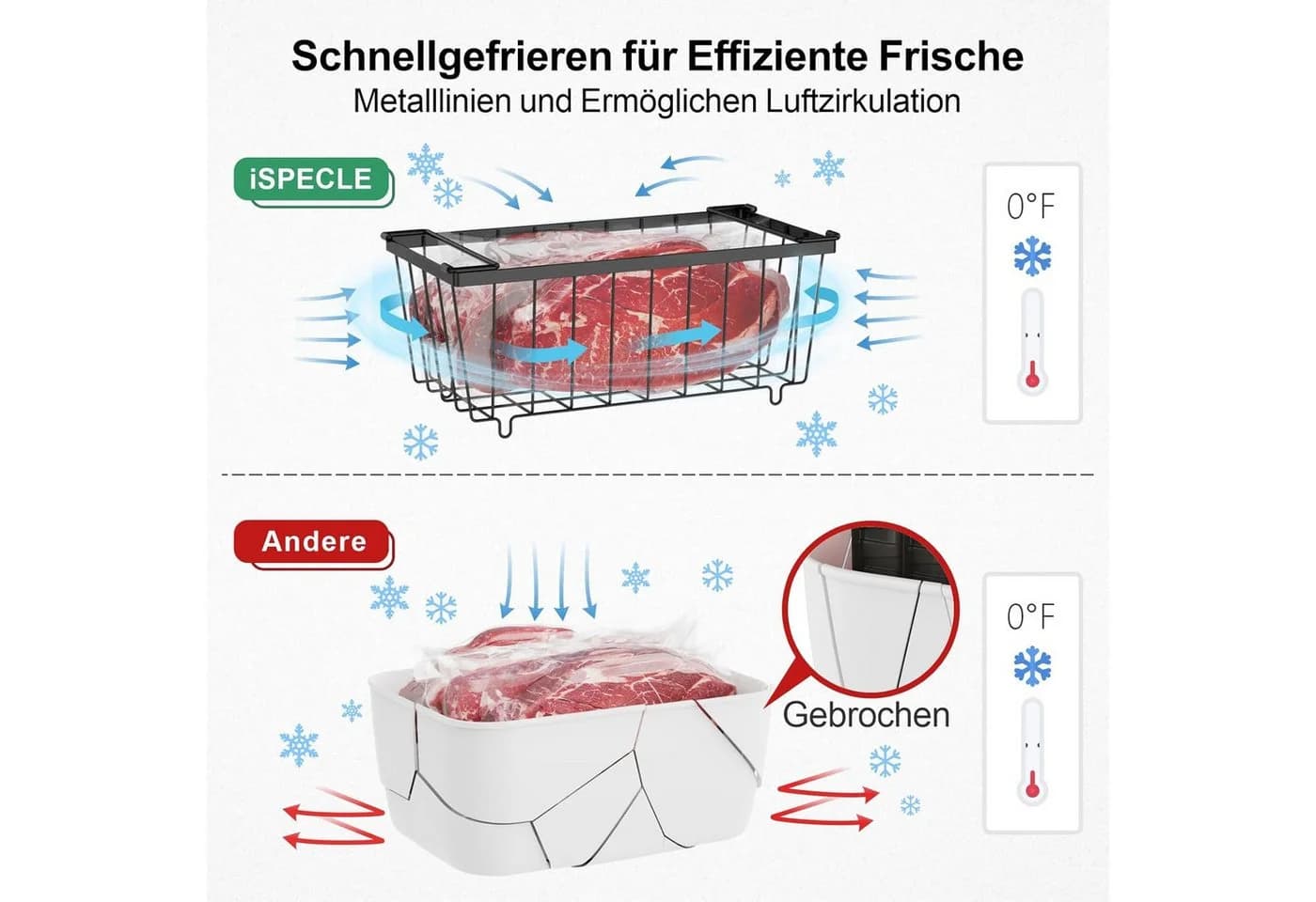 Stapelbare Aufbewahrungsbox aus Draht - Bild 5