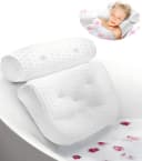 Refined Living Badewannenkissen Weiß 4D-Mesh mit 7 Saugnäpfen Bild 2