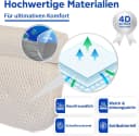 Refined Living Badewannenkissen Weiß 4D-Mesh mit 7 Saugnäpfen Bild 3