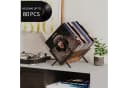 Refined Living Plattenständer Schallplattenregal 80-100 LPs Braun Bild 3
