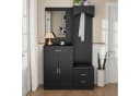 Refined Living Kompaktgarderobe mit Spiegel & Sitzbank Multifunktional Bild 1