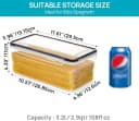Refined Living Vorratsdose 3.2L 8er Set Transparent/Schwarz Bild 3