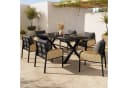 Refined Living Gartenlounge-Set 7-tlg. Schwarz & Braun Bild 1
