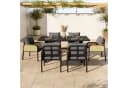 Refined Living Gartenlounge-Set 7-tlg. Schwarz & Braun Bild 3