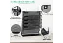SURFOU 6-stufiger Wand-Aktenhalter aus Metall Schwarz Bild 5