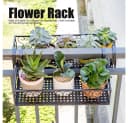 SURFOU Blumenständer aus Schmiedeeisen für 6,5-cm-Geländer Bild 3