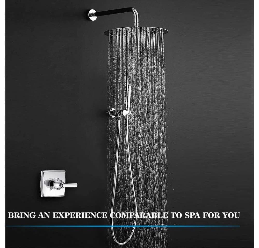 SURFOU Regendusche 30 cm Edelstahl Hochdruck-Duschkopf - Bild 5