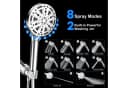SURFOU Handbrause Duschkopf mit 4 Filter Hochdruck Handbrause mit Schlauch 10 Strahlarten Bild 4