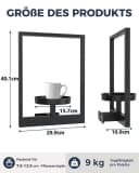 SURFOU Wanddekoobjekt 3er Set Bilderrahmen Metall Pflanzenhalter Bild 1