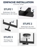 SURFOU Wanddekoobjekt 3er Set Bilderrahmen Metall Pflanzenhalter Bild 4