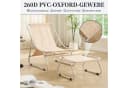 SeedWave Loungesessel mit Ottoman Beige Gartenstuhl Bild 4