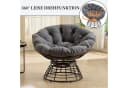 SeedWave Loungesessel Grau 360° Drehbar PE Rattan Bild 3