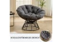 SeedWave Loungesessel Grau 360° Drehbar PE Rattan Bild 4