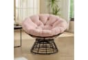 SeedWave Loungesessel Rosa 360° Drehbar Papasan-Sessel Bild 1