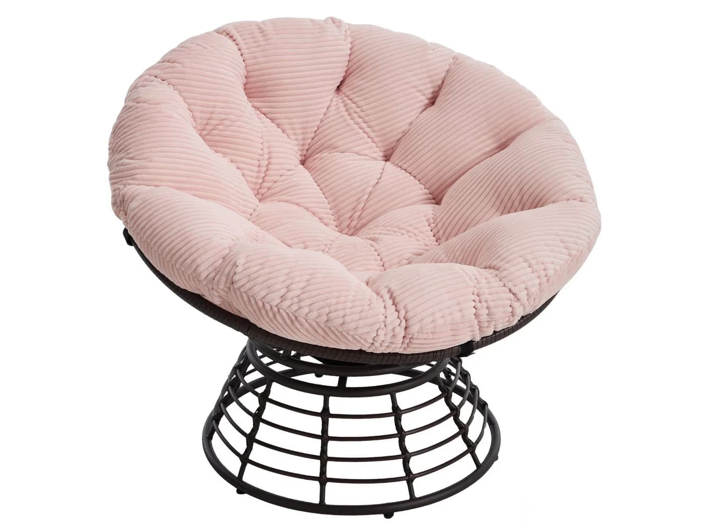 SeedWave Loungesessel Rosa 360° Drehbar Papasan-Sessel - Bild 2