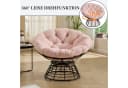 SeedWave Loungesessel Rosa 360° Drehbar Papasan-Sessel Bild 3