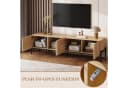 SeedWave Lowboard TV-Schrank Holzoptik 4 Türen Push-to-Open Bild 4