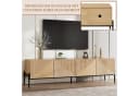 SeedWave Lowboard TV-Schrank Holzoptik 4 Türen Push-to-Open Bild 5